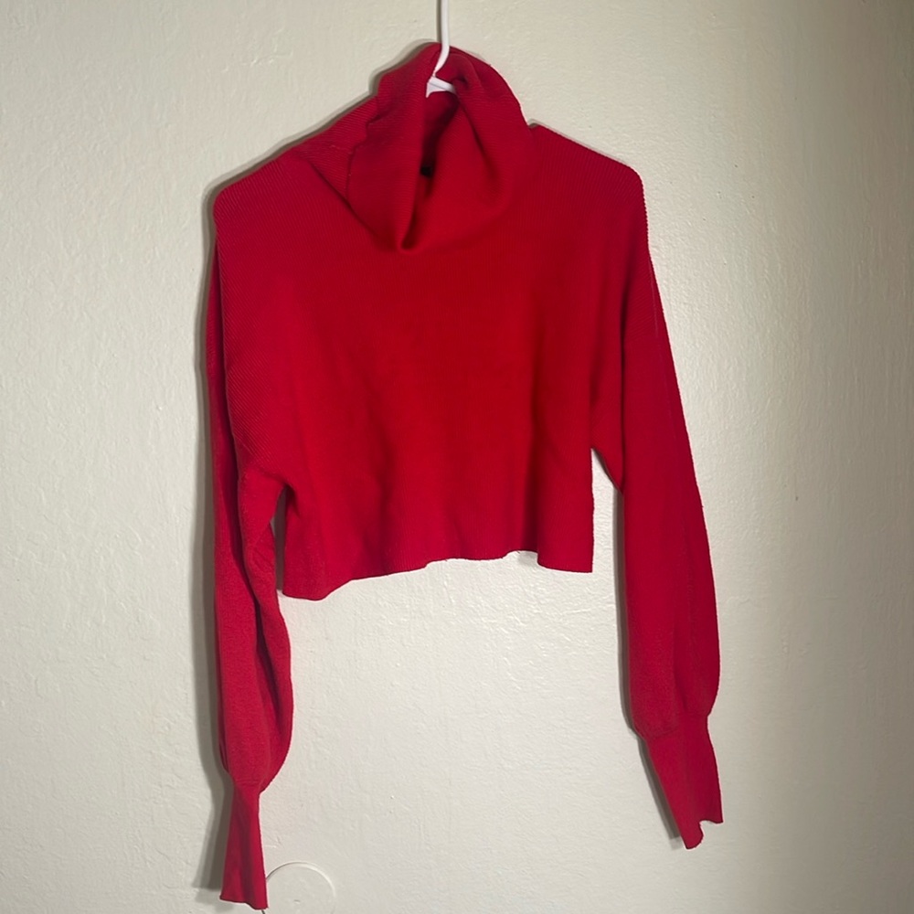 Turtleneck Crop Sweater
